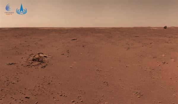 祝融号传回最新高清火星照片：火星岩石纹理特征清晰可见