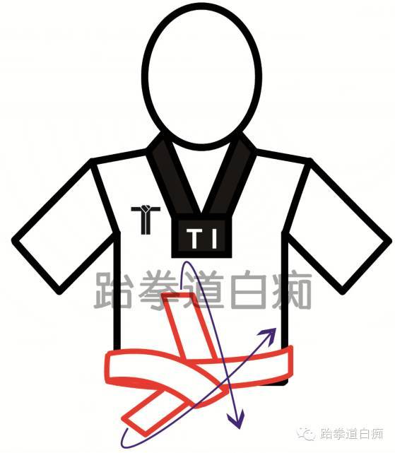 跆拳道绑腰带教程(跆拳道腰带系法)