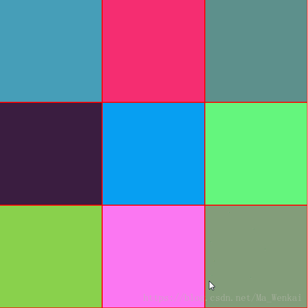 JavaScript实现九宫格点击变色效果