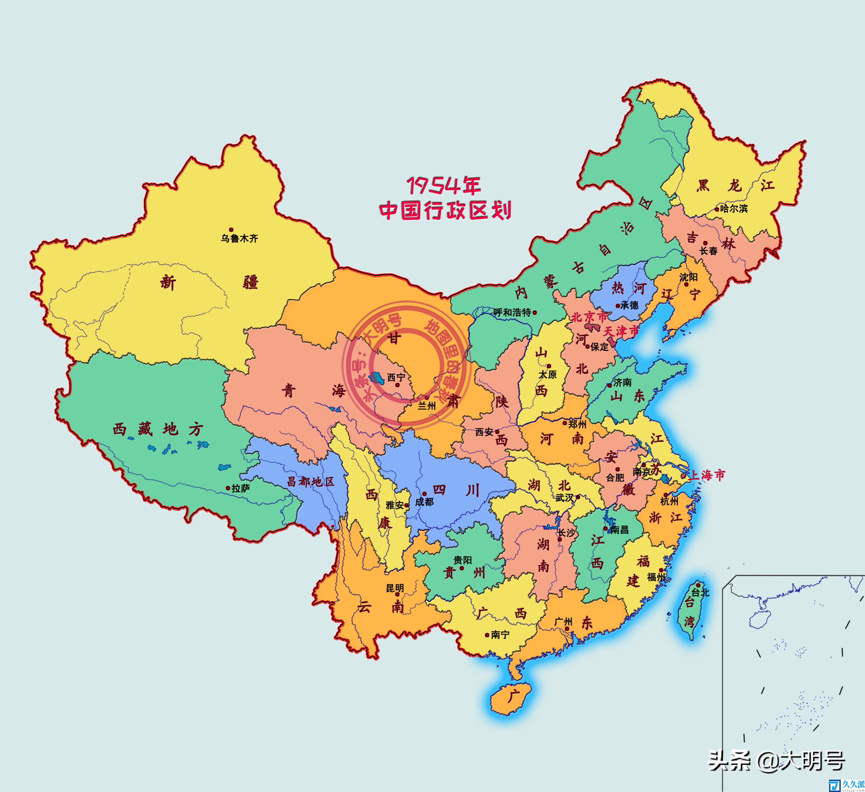 2021中国省份变化图(全国多少个省和直辖市)