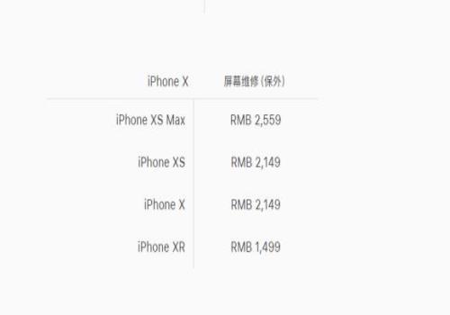 苹果x内屏坏了要多少钱(苹果x换原装屏幕需要多少钱)