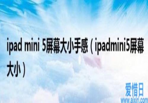 ipadmini5屏幕大小(ipadmini5屏幕大小手感)