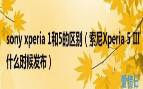 索尼Xperia5III什么时候发布(sonyxperia1和5的区别)